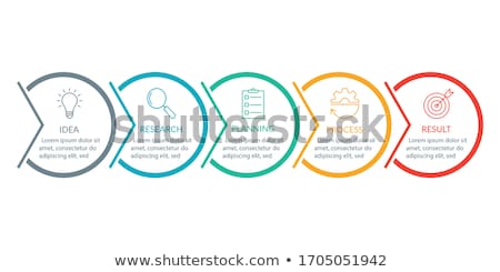 Stock photo: Workflow Processes Vector Illustration