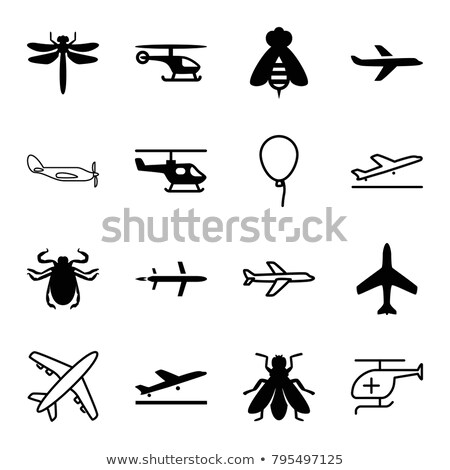 Foto d'archivio: Medical Helicopter Icon Isolated On White Background Air Transport Aviation Vector Illustration