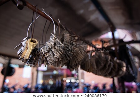 Stock photo: Key Maker With A Bunch Of Skeleton Keys