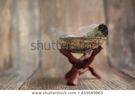 Stock photo: Sage Smudge In Smudging Burn Bowl For Smoke Ceremonies