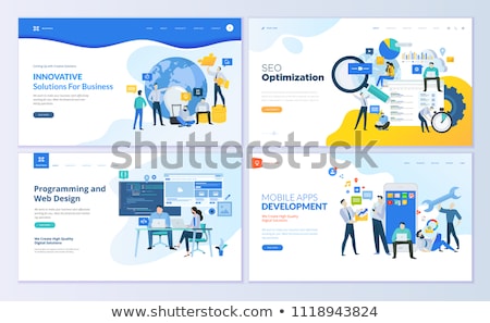 Website Optimization Abstract Concept Vector Illustrations Foto stock © PureSolution