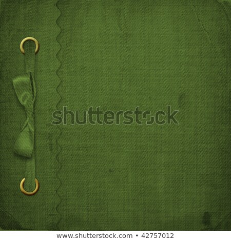 Stockfoto: Green Cover For An Album With Photos