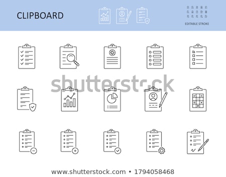 Stock photo: Chart And Pen