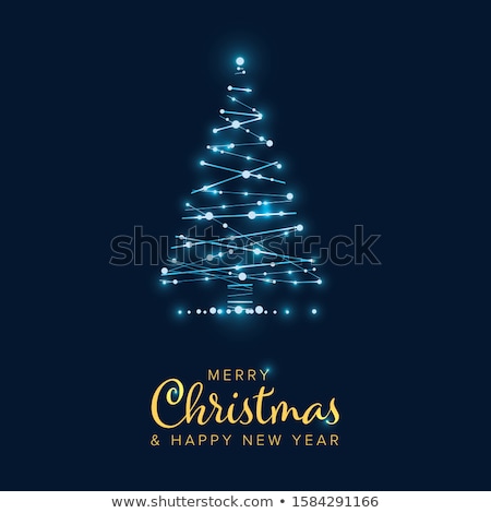 Stock fotó: Vector Christmas Tree From Digital Circuit