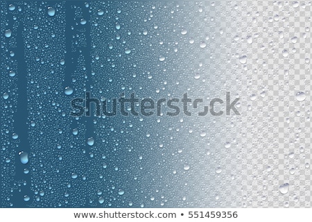 Сток-фото: Natural Water Drops On Glass