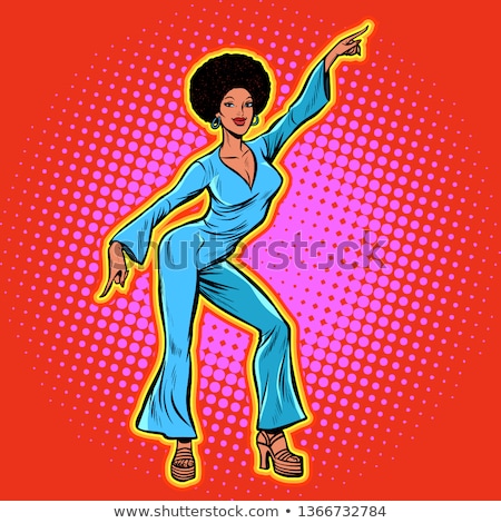 Afro Girl In Disco Stockfoto © studiostoks