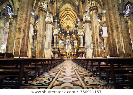 Сток-фото: Gothic Church Interior