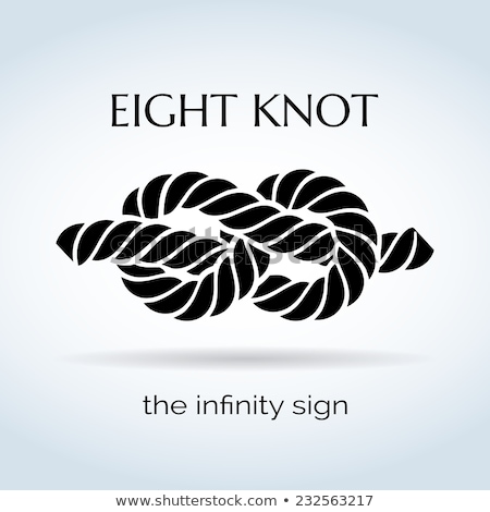 Foto stock: Black Vector Icon For Eight Knot