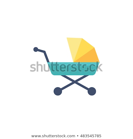 Foto stock: Flat Color Vector Icon For Newborn