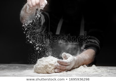 Сток-фото: Making Pizza Dough