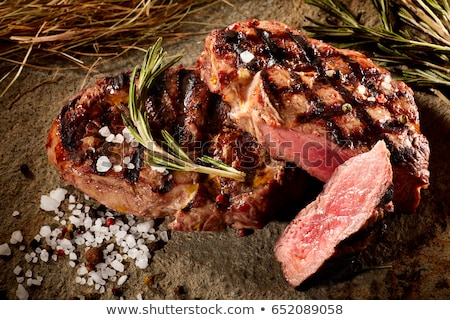 Foto stock: Thick Steak