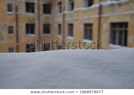 Zdjęcia stock: Snow And Frost On The Walls Of Frosty Rooms