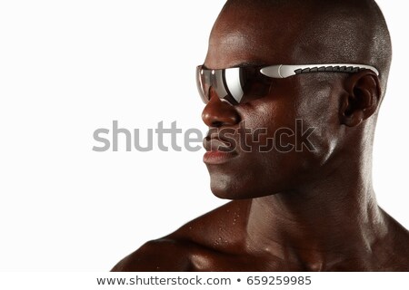 Stock foto: Sweaty Athlete Wearing Sunglasses