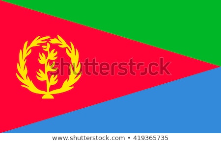 Сток-фото: Eritrea Flag Vector Illustration