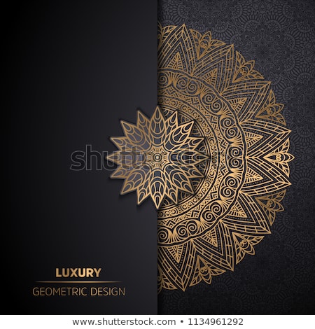 Stok fotoğraf: Premium Ethnic Mandala Card Design