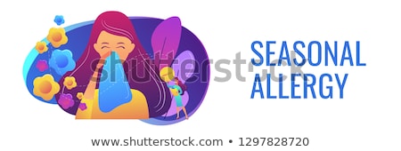 Stockfoto: Seasonal Allergy Concept Banner Header