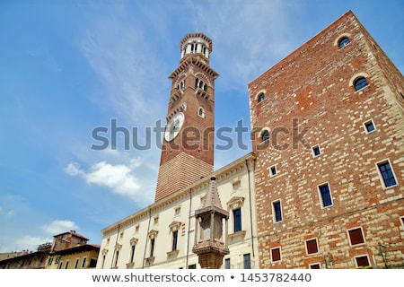 Stock fotó: Torre Dei Lamberti In Verona Italy