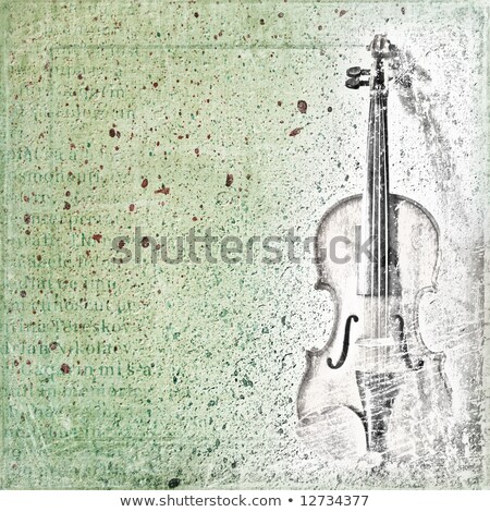 Foto stock: Abstract Background With The Sketch Of An Old Violin