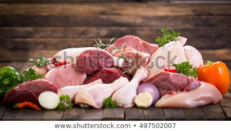 Stock photo: Assortment Of Raw Meats