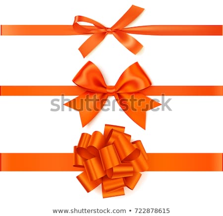 Stockfoto: Orange Ribbon Bow