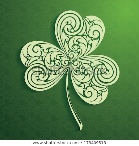 Foto stock: Abstract Artistic St Patrick Day Clover