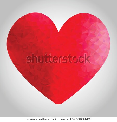 Stock foto: Low Poly Heart Header