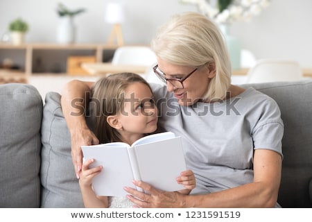 Stock foto: Grandmother Reading A Book