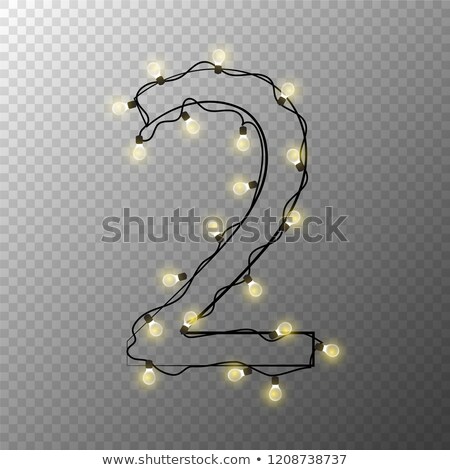 Stok fotoğraf: Number 2 Christmas Tree Decoration