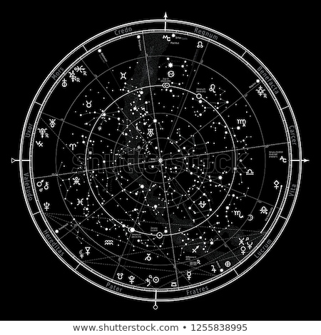 Stock fotó: Astrological Horoscope On January 1 2019