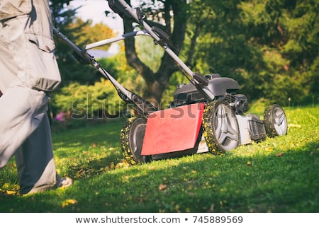 Stock photo: Lawn Mover On Grass