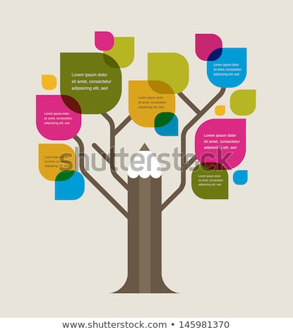 Stockfoto: Back To School - Tree With Education Icons