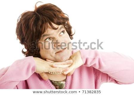 Foto stock: Portrait Of Drag Queen Man Dressed As Woman