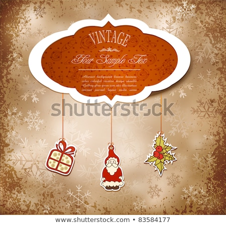 Vintage Grungy New Year Christmas Background ストックフォト © Alkestida