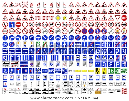 Foto stock: Russia On Warning Road Sign
