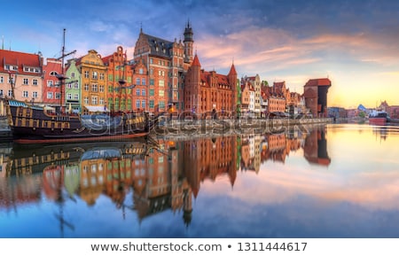 Stock photo: Old Town And Motlawa River In Gdansk Poland