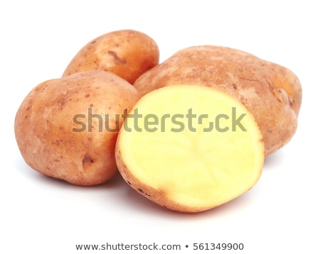 Stock fotó: Halved Raw Potato