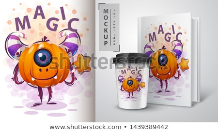 Stok fotoğraf: Hallooween Pumpkin - Mockup For Your Idea