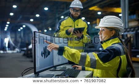 Stock photo: Woman Working In Logistics Warehouse