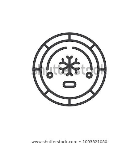 Stok fotoğraf: Car Air Conditioning Linear Icon