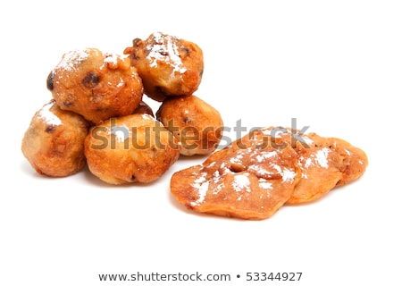 ストックフォト: Dutch Donut Also Known As Oliebollen And Apple Turnovers