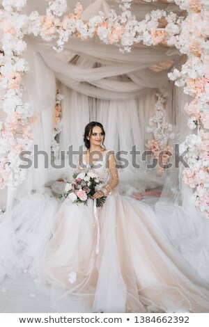 Сток-фото: Smiling Woman Among Diamonds