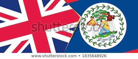 Stock fotó: United Kingdom And Belize Flags