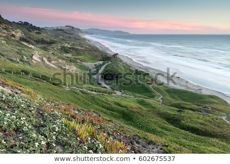 Foto d'archivio: Coastal Views Of The Pacific Ocean From Fort Funston Golden Gate National Recreation Area Californ