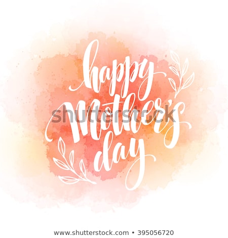 Zdjęcia stock: Happy Mothers Day Typographical Background Eps 10