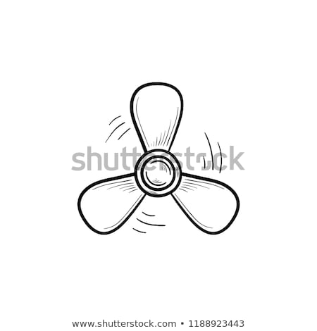 Сток-фото: Boat Propeller Hand Drawn Outline Doodle Icon