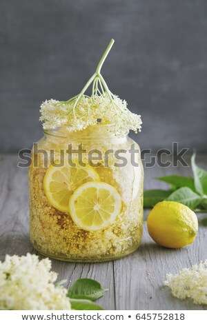 ストックフォト: Preparation Of A Natural Elder Flower Syrup