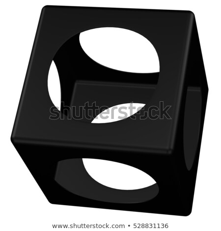 Foto stock: 3d Abstarct Background - Cubes Isolated On White