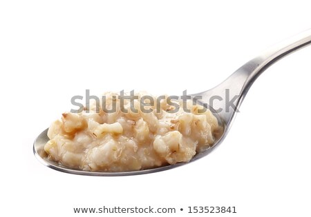 Zdjęcia stock: Oatmeal In Spoon