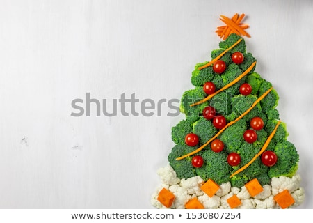 ストックフォト: Christmas Tree With Vegetables