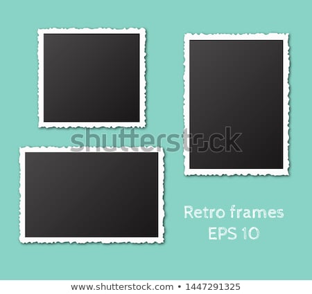 Сток-фото: Set Of Old Photo Paper Texture Isolated On White Background